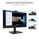ASUS 27” 1080P Video Conference Monitor (BE279QSK) - Full HD, IPS, Built-in Adjustable 2MP Webcam, Mic Array, Speakers, Eye Care, Wall Mountable, Frameless, HDMI, DisplayPort, VGA, Height Adjustable