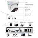 REOLINK 8CH 5MP Security Camera System, 4pcs Person/Vehicle Detection Smart 5MP Wired Outdoor PoE IP Cameras, 4K 8CH NVR with 2TB HDD for 24-7 Recording, RLK8-520D4-A