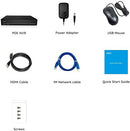 Reolink 4K PoE NVR 16 Channel Pre-Installed 3TB Hard Drive 4K/5MP/4MP/1080P HD 24/7 Surveillance Recording Home Security Camera System Video Recorder RLN16-410