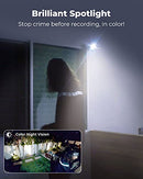 Outdoor Security Camera 4MP 2.4/5GHz Dual Band WiFi, Person/Vehicle Detection, Solar/Battery Powered, Spotlight Activated by Motion, Local SD Card/Cloud Storage, Reolink Argus 3 Pro