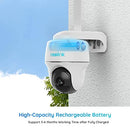 Pan Tilt 3G/4G LTE Security Camera - Reolink Go PT (US Version), Starlight Night Vision, 2-Way Talk, PIR Motion Detection, No WiFi, No Wires