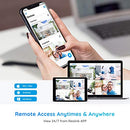 REOLINK 8CH 5MP Security Camera System, 4pcs Person/Vehicle Detection Smart 5MP Wired Outdoor PoE IP Cameras, 4K 8CH NVR with 2TB HDD for 24-7 Recording, RLK8-520D4-A