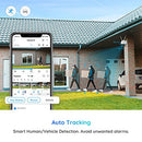 Reolink 5MP HD Semi-Wireless PTZ Security Camera System Outdoor, Auto Tracking, 5X Optical Zoom, Pan & Tilt, AI Motion Detection, 2.4/5Ghz Dual Band WiFi, Color Night Vision with Spotlights, RLC-523WA