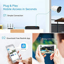 Reolink 4K PoE NVR 16 Channel Pre-Installed 3TB Hard Drive 4K/5MP/4MP/1080P HD 24/7 Surveillance Recording Home Security Camera System Video Recorder RLN16-410