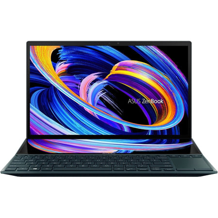 Asus ZenBook Duo 14 UX482 UX482EGR-XB77T 14" Notebook - Full HD - 1920 x 1080 - Intel Core i7 11th Gen i7-1195G7 Quad-core (4 Core) 3 GHz - 32 GB Total RAM - 1 TB SSD - Celestial Blue