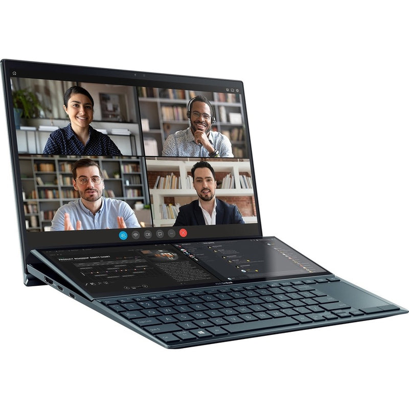 Asus ZenBook Duo 14 UX482 UX482EGR-XB77T 14" Notebook - Full HD - 1920 x 1080 - Intel Core i7 11th Gen i7-1195G7 Quad-core (4 Core) 3 GHz - 32 GB Total RAM - 1 TB SSD - Celestial Blue