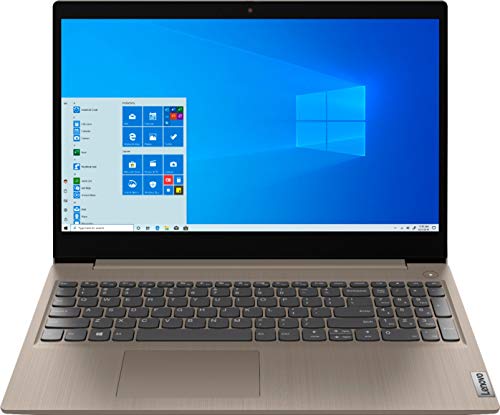 2020 Newest Lenovo IdeaPad 3 15" HD Touch Screen Laptop, Intel 10th Gen Dual-Core i3-1005G1 CPU, 8GB DDR4 RAM, 256GB PCI-e SSD, Webcam, WiFi 5, Bluetooth, Windows 10 S - Almond