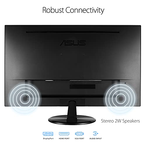 ASUS VP278QG 27” Full HD 1920x1080 1ms DP HDMI VGA Adaptive Sync/FreeSync Eye Care Monitor