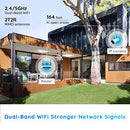 Reolink Outdoor Security Camera, 5MP HD Dual Band WiFi Camera for Home Security - 2.4Ghz/5Ghz, Smart Person/Vehicle Alerts, Motion Detection, Night Vision, IP66 Waterproof, RLC-510WA