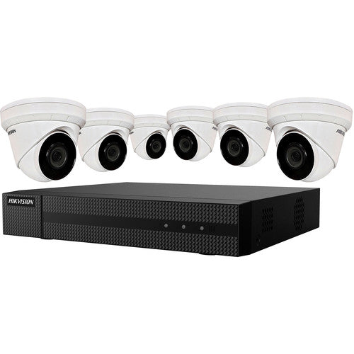 Hikvision EKI-K82T46 8-Channel 8MP NVR with 2TB HDD & 6 4MP Night Vision Turret Cameras Kit